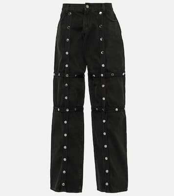 Studded convertible low-rise straight jeans | The Attico