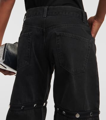 Studded convertible low-rise straight jeans | The Attico
