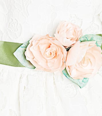 Veronica Pizzo puff-sleeve dress | Monnalisa