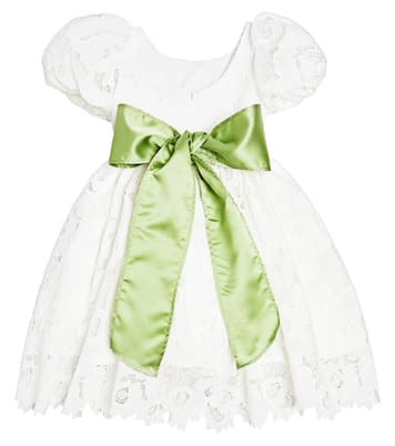 Veronica Pizzo puff-sleeve dress | Monnalisa