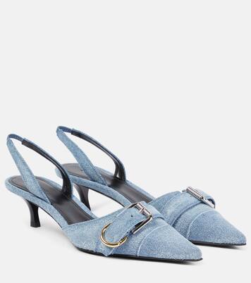 Voyou denim slingback pumps | Givenchy