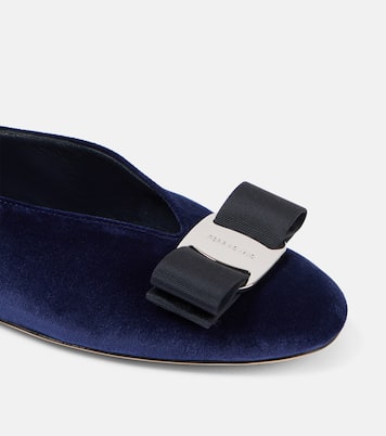 Vanna velvet ballet flats | Ferragamo