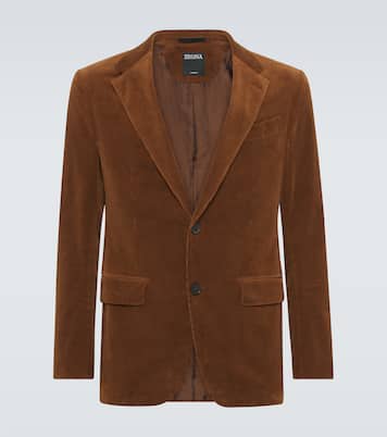 Blazer in velluto di cotone e cashmere | Zegna