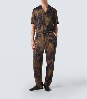 Bedruckte gerade Hose | Dries Van Noten