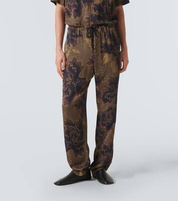 Bedruckte gerade Hose | Dries Van Noten