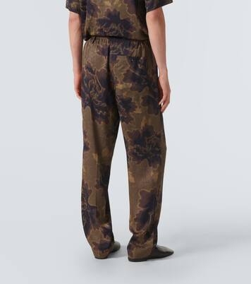 Bedruckte gerade Hose | Dries Van Noten