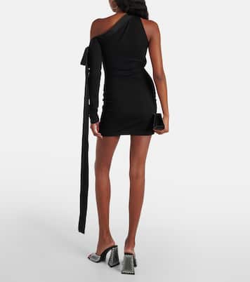 Robe asymétrique en satin | David Koma