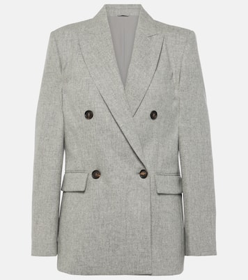 Blazer de franlea de lana y cachemir | Brunello Cucinelli