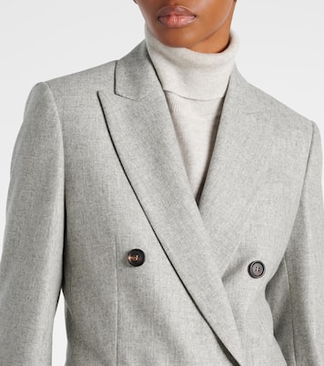 Blazer de franlea de lana y cachemir | Brunello Cucinelli