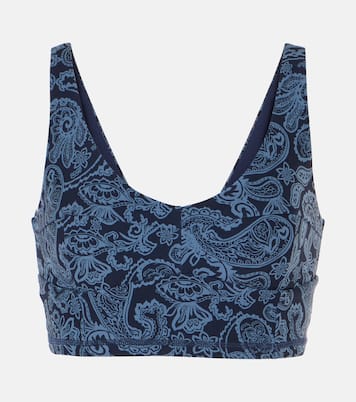 Peached Jade paisley sports bra | The Upside