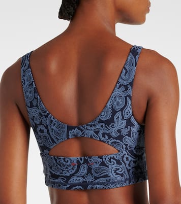 Peached Jade paisley sports bra | The Upside