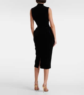 Velvet midi dress | Rasario