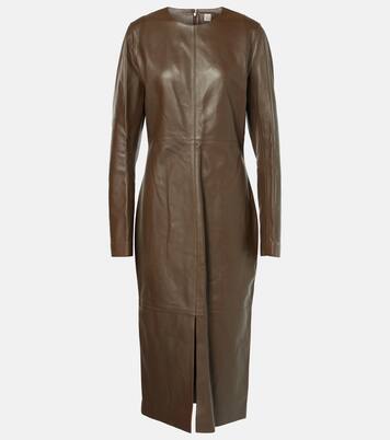 Midikleid aus Leder | Toteme