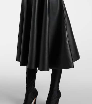 Midikleid Grace aus Lederimitat | Norma Kamali