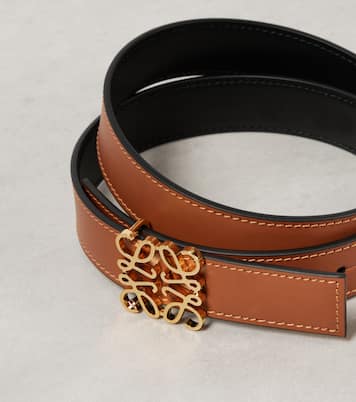 Cintura reversibile Anagram in pelle | Loewe