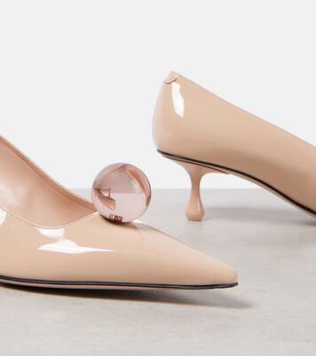 Orb 50 embellished patent leather pumps | Jimmy Choo