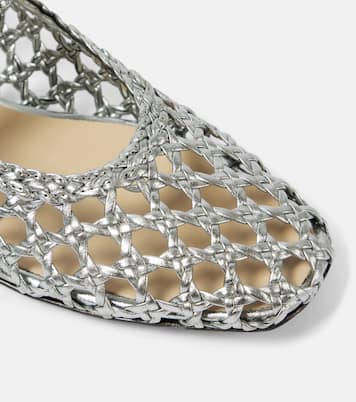Woven leather Mary Jane flats | Le Monde Béryl