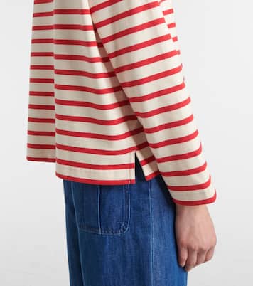 Longsleeve Chez Valentino aus Baumwoll-Jersey | Valentino