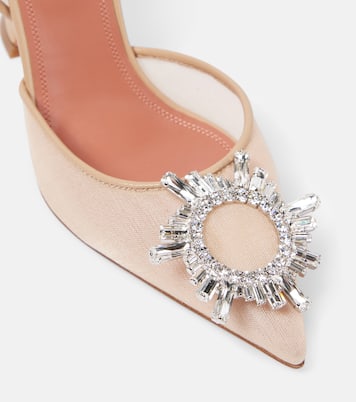 Begum 95 mesh slingback pumps | Amina Muaddi