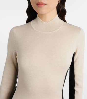 Robe longue en laine et soie | Joseph