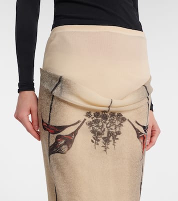 Bedruckter Midirock aus Jersey | Jean Paul Gaultier