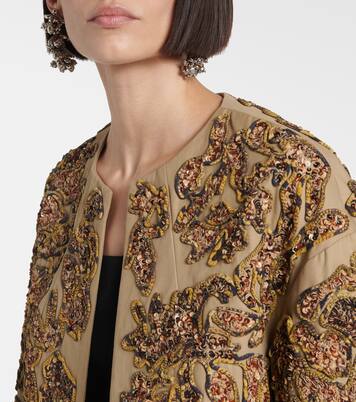 Sequined cotton jacket | Dries Van Noten