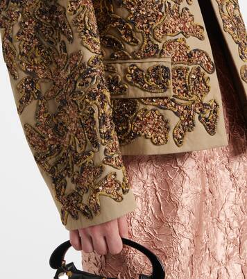 Sequined cotton jacket | Dries Van Noten