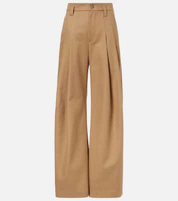 Monili cotton wide-leg pants | Brunello Cucinelli