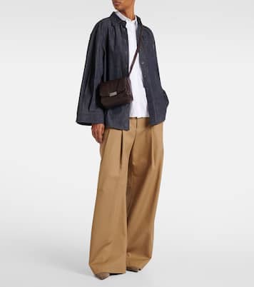 Monili cotton wide-leg pants | Brunello Cucinelli