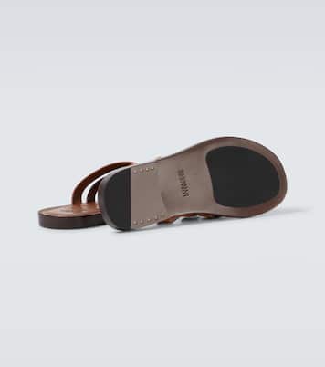 Woven suede sandals | Brunello Cucinelli