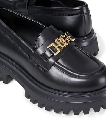 DG leather loafers | Dolce&Gabbana Kids