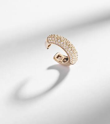 Einzelner Ear Cuff aus 14kt Gelbgold (585/1000) mit Diamanten | Stone and Strand