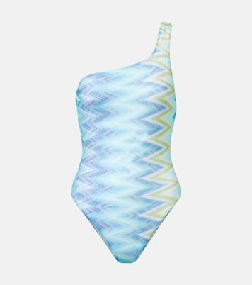 Zigzag one-shoulder swimsuit | Missoni