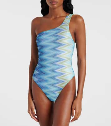 Zigzag one-shoulder swimsuit | Missoni