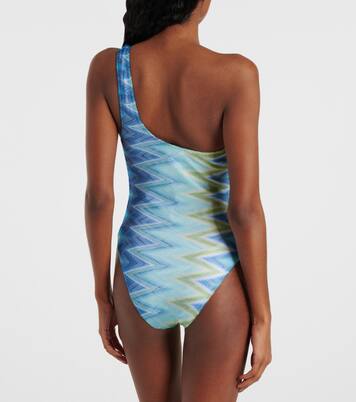 Zigzag one-shoulder swimsuit | Missoni