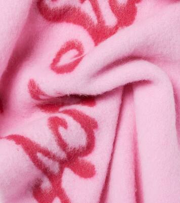 Écharpe en alpaga mélangé à logo | Acne Studios