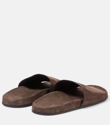 Hugh suede slides | The Row