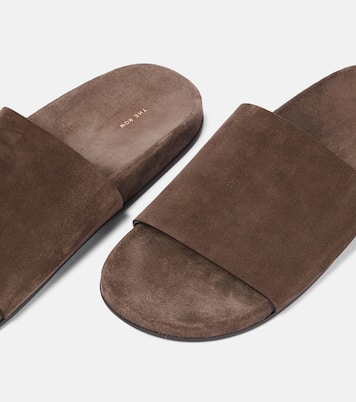 Hugh suede slides | The Row