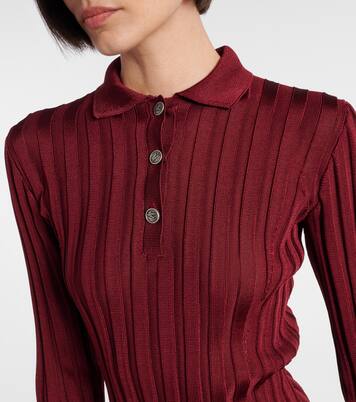 Ribbed-knit polo sweater | Etro