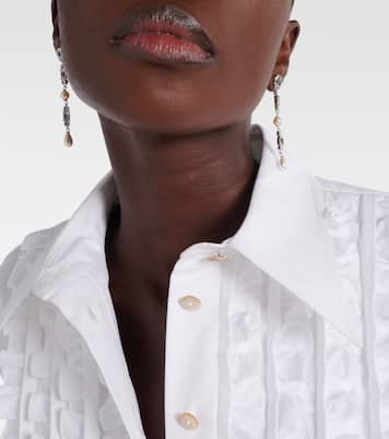 Boucles d’oreilles Ovalette VLogo Swarovski® à ornements | Valentino