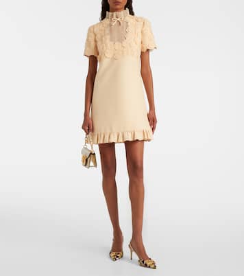 Crepe Couture embroidered minidress | Valentino