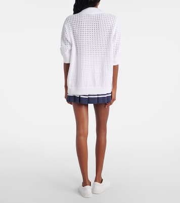 Ellie open-knit cotton cardigan | Varley