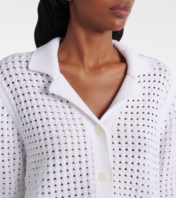 Ellie open-knit cotton cardigan | Varley