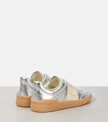 Upvillage VLogo metallic leather sneakers | Valentino Garavani