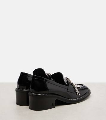 Tylor embellished leather loafer pumps | Jimmy Choo