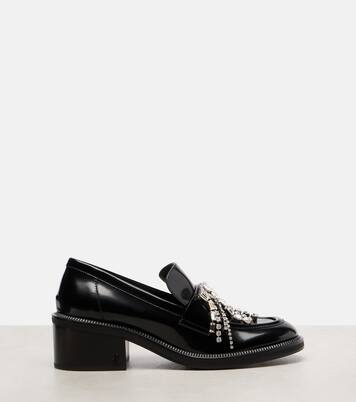 Tylor embellished leather loafer pumps | Jimmy Choo