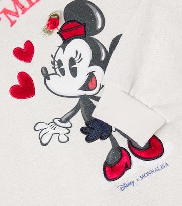X Disney®印花棉质混纺运动衫 | Monnalisa
