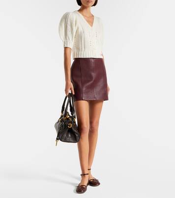 Mini-jupe en cuir | Chloé