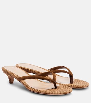 Sandalen Calypso 35 aus Veloursleder | Gianvito Rossi