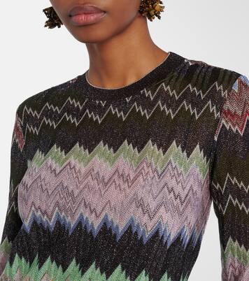 Abito lungo in jacquard di lamé | Missoni